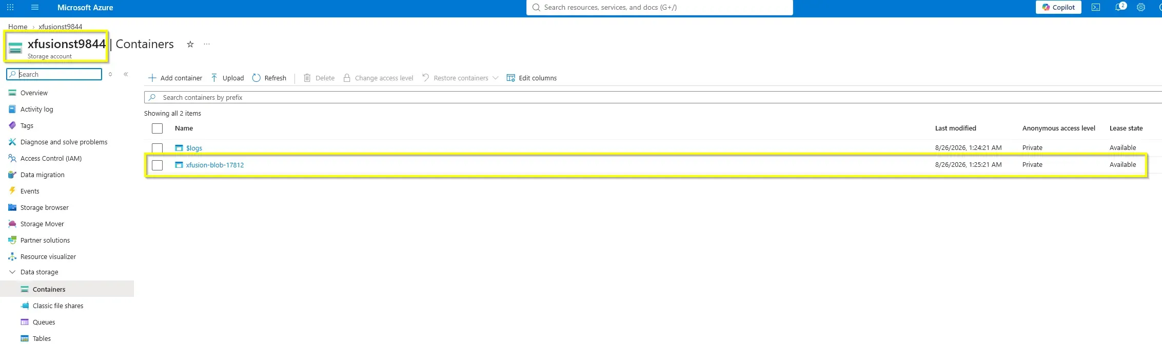 Azure Configuration